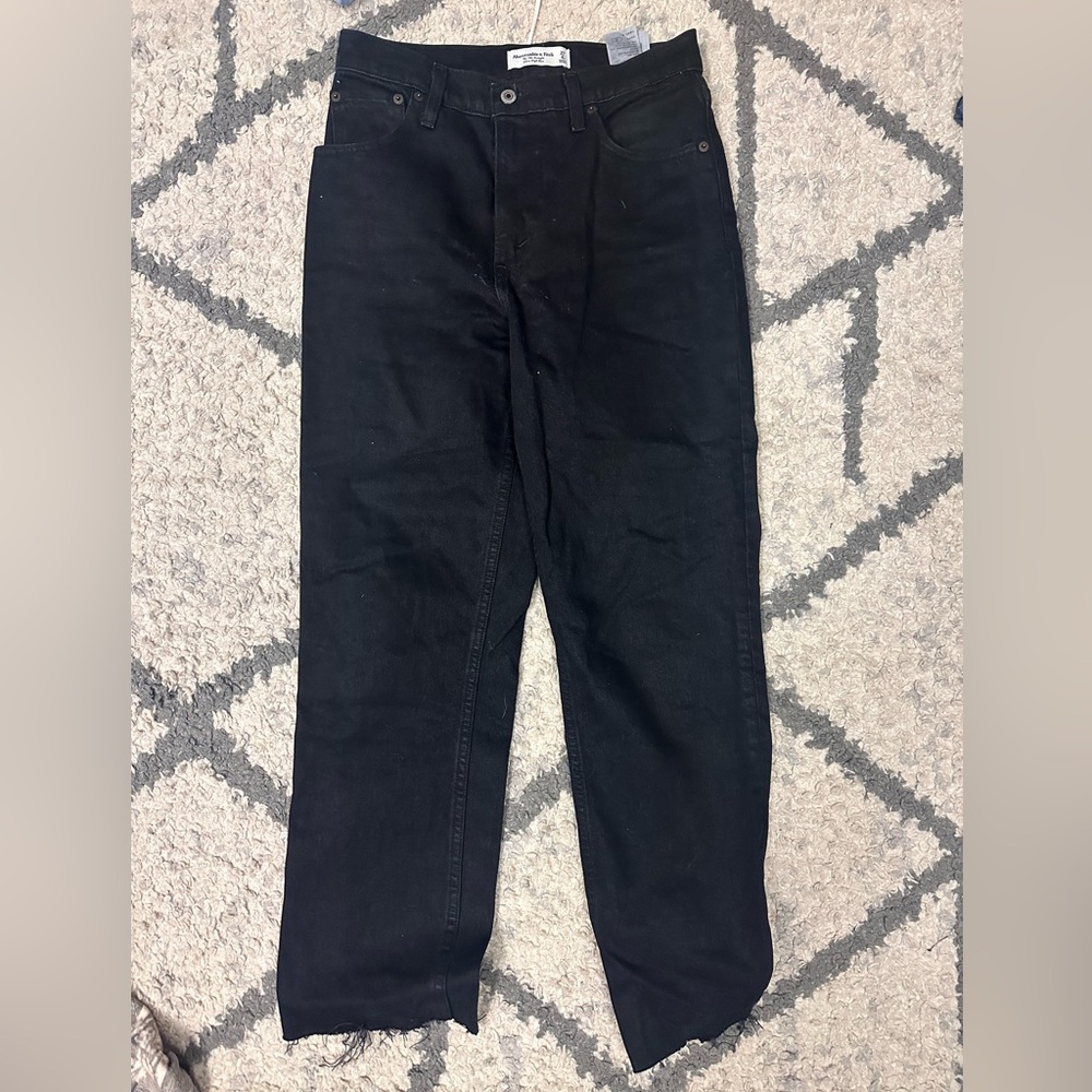 Abercrombie & Fitch Men's Black Relaxed Jeans